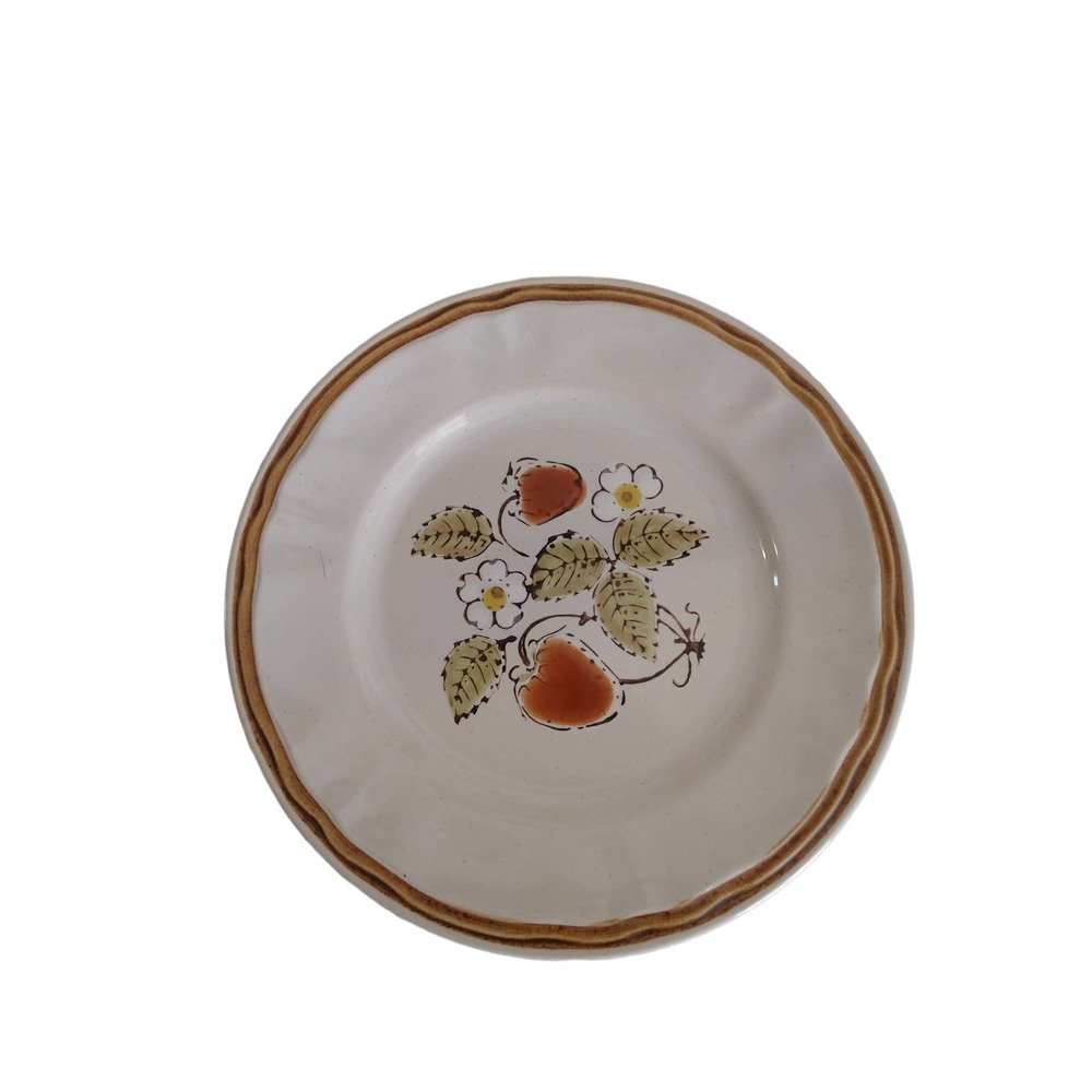 Vintage Berries N' Cream hand painted saucer dish